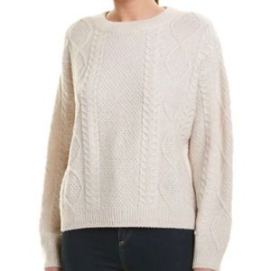 NWT Vince Wool & Cashmere Blend Cable Knit Sweater